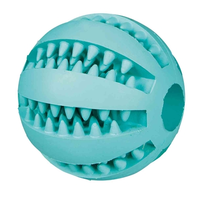 Trixie Denta Fun Bal Rubber Muntsmaak 5cm 4st