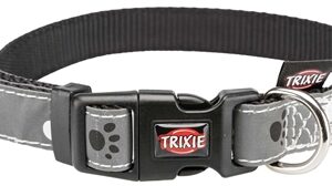 Trixie Halsband Hond Silver Reflect Zwart / Zilvergrijs 22-35x1.5 cm