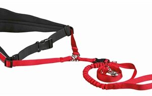 Trixie Hondenriem Met Buikriem Neopreen Gevoerd Rood 70-120x1.2 cm / 110-150x2 cm