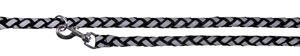 Trixie Hondenriem Cavo Reflective Band Verstelbaar Zwart 200x1.2 cm