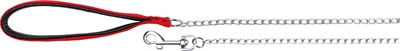 Trixie Hondenriem Ketting Met Nylon Handvat Rood 110x0.2 cm
