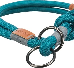Trixie Halsband Hond BE Nordic Halfslip Petrol / Lichtgrijs 55x1.3 cm