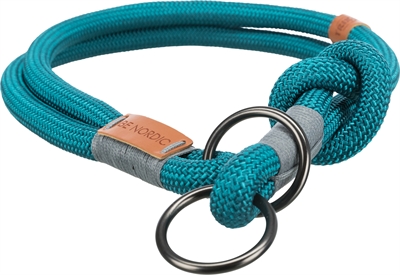 Trixie Halsband Hond BE Nordic Halfslip Petrol / Lichtgrijs 55x1.3 cm