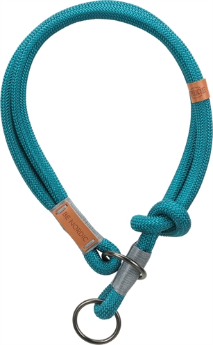 Trixie Halsband Hond BE Nordic Halfslip Petrol / Lichtgrijs 55x1.3 cm