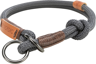 Trixie Halsband Hond BE Nordic Halfslip Donkergrijs / Bruin 30x0.6 cm