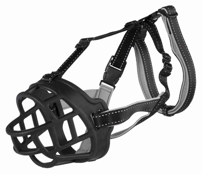Trixie Muilkorf Muzzle Flex Silicone Zwart S 20x20 cm