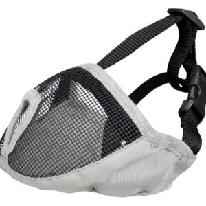 Trixie Muilkorf Voor Rassen Met Platte Neus Polyester Grijs XS-S 23 cm 2 st