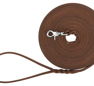 Trixie Hondenriem Rustic Sleeplijn Vetleer Donkerbruin 10 Mtrx0.8 cm