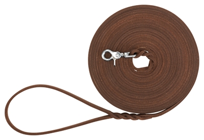 Trixie Hondenriem Rustic Sleeplijn Vetleer Donkerbruin 10 Mtrx0.8 cm