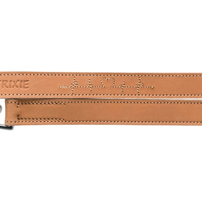 Trixie Hondenriem Rustic Heartbeat Verstelbaar Vetleer Bruin 200x2 cm