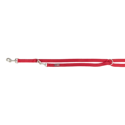 Trixie Hondenriem Premium Verstelbaar Tweelaags Rood 200x1.5 cm