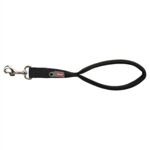 Trixie Hondenriem Premium Korthouder Zwart 37x2.5 cm