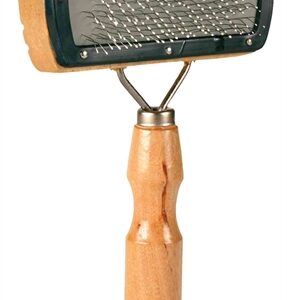 Trixie Slickerborstel Hout / Metalen Pinnen 18x10 cm 3 st