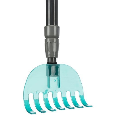 Trixie Vuilblik Met Hark Grijs / Blauw 57-102 cm