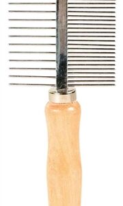 Trixie Kam 2-Zijdig Middel / Grof Hout / Metalen Tanden 17 cm 3 st