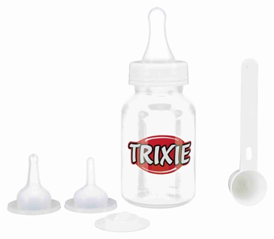 Trixie Zoogflessenset Transparant / Wit 3x120 ml