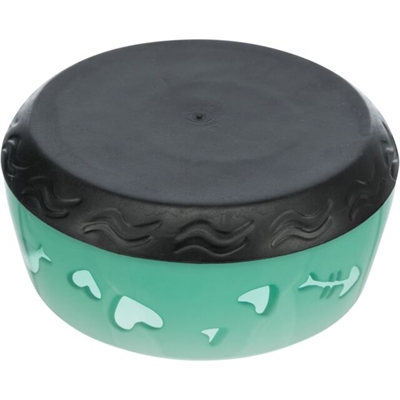 Trixie Voerbak / Waterbak Vis / Hart Kunststof / Rubberring Assorti 12 cm 300 ml 4 st