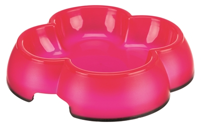 Trixie Voerbak / Waterbak Transparant Kunststof / Rubberring Assorti 12 cm 250 ml 4 st
