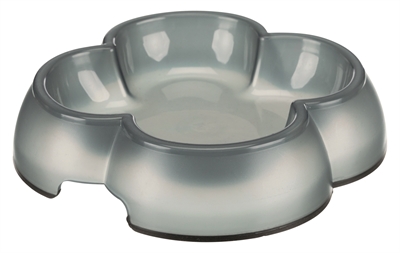 Trixie Voerbak / Waterbak Transparant Kunststof / Rubberring Assorti 12 cm 250 ml 4 st