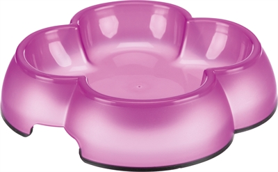 Trixie Voerbak / Waterbak Transparant Kunststof / Rubberring Assorti 12 cm 250 ml 4 st