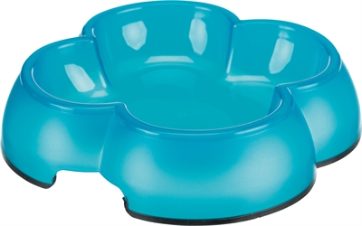 Trixie Voerbak / Waterbak Transparant Kunststof / Rubberring Assorti 12 cm 250 ml 4 st