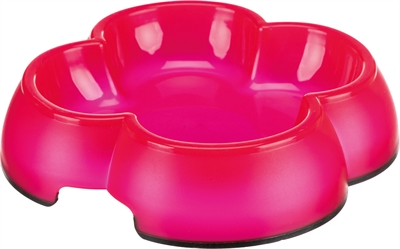 Trixie Voerbak / Waterbak Transparant Kunststof / Rubberring Assorti 12 cm 250 ml 4 st