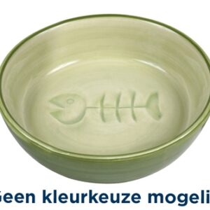 Trixie Voerbak / Waterbak Visgraat Keramiek Assorti 13 cm 200 ml 4 st