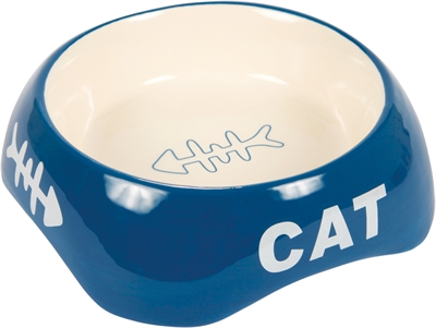 Trixie Voerbak / Waterbak Cat Visgraat Keramiek Assorti 13 cm 200 ml 4 st