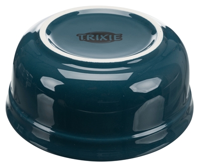 Trixie Voerbak Set Keramiek / Metaal Petrol / Grijs 2x250 ml