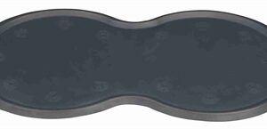 Trixie Placemat Natuurrubber Donkergrijs 45x25 cm 2 st