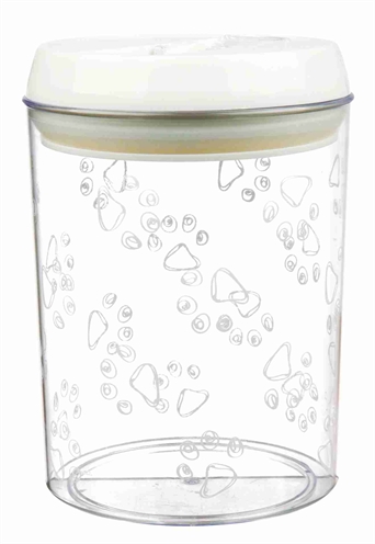Trixie Voorraadpot Kunststof Transparant / Wit 1.5 ltr 17.5 cm