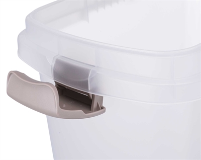 Trixie Voerton Luchtdicht Afsluitbaar Kunststof Transparant Wit / Wit 15 ltr 22x34x41.5 cm
