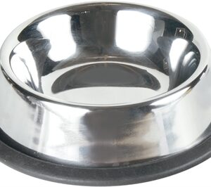 Trixie Voerbak / Waterbak RVS / Rubberring 15 cm 200 ml 4 st
