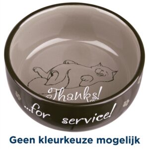 Trixie Voerbak / Waterbak Thanks For Service Keramiek Assorti 11 cm 300 ml 4 st