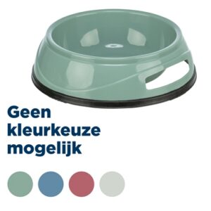Trixie Voerbak Zwaar Kunststof / Rubberbodem Assorti 12x12 cm 300 ml 4 st