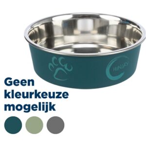 Trixie Voerbak RVS / Kunststof Assorti 12x12 cm 300 ml 4 st