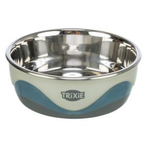 Trixie Voerbak RVS / Silicone Wit / Grijs 14x14 cm 400 ml 4 st