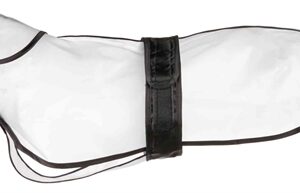 Trixie Regenjas Tarbes Transparant / Zwarte Stroken 34 cm