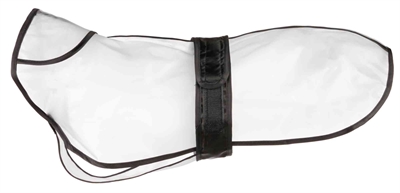 Trixie Regenjas Tarbes Transparant / Zwarte Stroken 34 cm