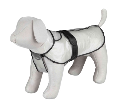 Trixie Regenjas Tarbes Transparant / Zwarte Stroken 34 cm