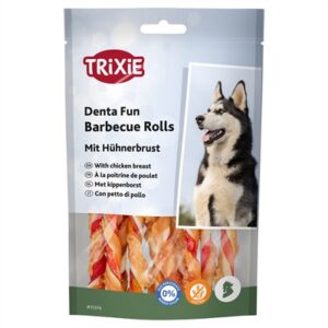 Trixie Denta Fun Barbecue Chicken Chewing Rolls 6x80 gr 12 cm
