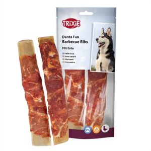 Trixie Denta Fun Duck Chewing Barbecue Ribs 6x110 gr 17 cm