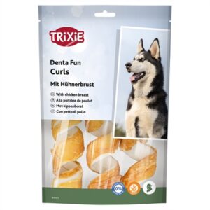 Trixie Denta Fun Chicken Chewing Curls 15 cm 6x110 gr