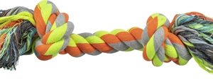 Trixie Touw Oranje / Lime / Grijs 40 cm 3 st