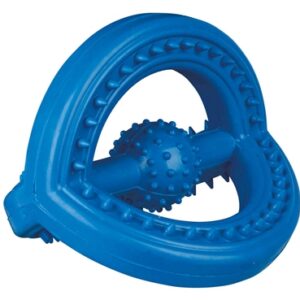 Trixie Natuurrubber Trekspeeltje Met Grip Blauw 14x14x14 cm 2 st