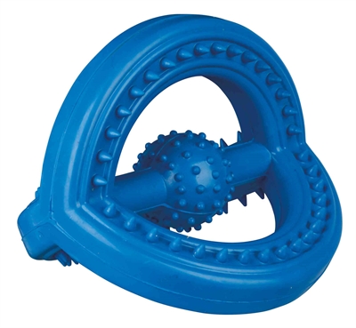 Trixie Natuurrubber Trekspeeltje Met Grip Blauw 14x14x14 cm 2 st