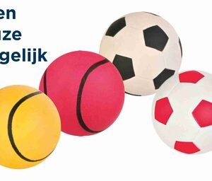 Trixie Drijvende Schuimrubber Bal Assorti 5.5x5.5x5.5 cm 4 st