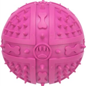 Trixie Natuurrubber Bal Roze 9x9x9 cm 3 st