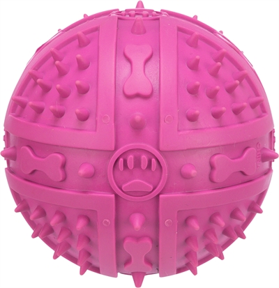 Trixie Natuurrubber Bal Roze 9x9x9 cm 3 st