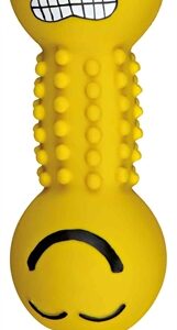 Trixie Latex / Polyestervlies Smiley-Halter Met Geluid Assorti 19 cm 3 st